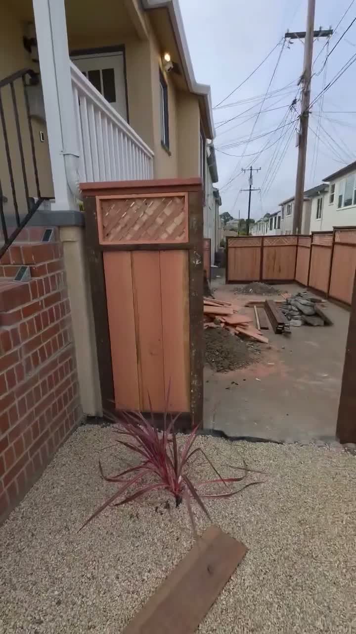 ACTS Inc crew replacing a fence at a Bay Area property